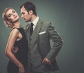 Well-dressed retro style couple