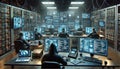 Well-Equipped Hacker Room Attacking Cybersecurity Systems