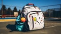A well-equipped pickleball bag with gear