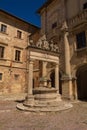 Well of the Griffins and Lions in Montepulciano, Tuscany Royalty Free Stock Photo