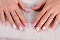 Well-groomed female nails.