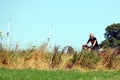 Well, Holland - 06/30/2018 - cyclist enjoying his ride