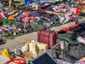 A well-known bazaar in the town of Zarki in Poland