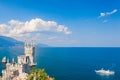 The well-known castle Swallow's Nest near Yalta