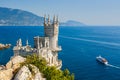 The well-known castle Swallow's Nest near Yalta.