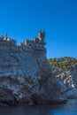 The well-known castle Swallow`s Nest near Yalta. Crimea Royalty Free Stock Photo