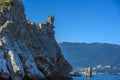 The well-known castle Swallow`s Nest near Yalta. Crimea Royalty Free Stock Photo