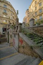 The well-known Fillgraderstiege in spring, in Vienna, Austria