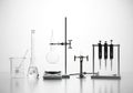 Well-lit environment, typical of a chemistry lab for scientific experiments Royalty Free Stock Photo