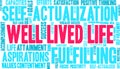 Well Lived Life Word Cloud