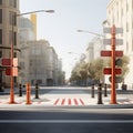 Well-marked crosswalks with signposts