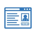 Account login icon, access profile Royalty Free Stock Photo