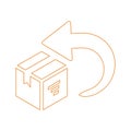 Box, delivery, easy returns, return Icon Royalty Free Stock Photo