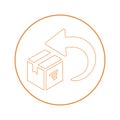 Box, delivery, easy returns, return Icon Royalty Free Stock Photo