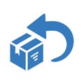 Box, delivery, easy returns, return Icon Royalty Free Stock Photo