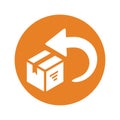 Box, delivery, easy returns, return Icon Royalty Free Stock Photo