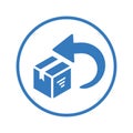 Box, delivery, easy returns, return Icon Royalty Free Stock Photo