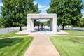 A well preserve commemorative Bell in ittle Rock Nine in Little Rock, Arkansas