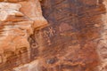 Ancient petroglyphs at Fire Valley