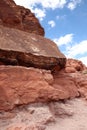 Dinosaur tracks, outside Moab, Utah, USA Royalty Free Stock Photo