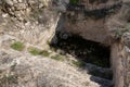 Well-preserved remains of the ritual Jewish bath for bathing - mikveh, in the ruins of the outer part of the palace of King Herod