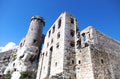 Well-preserved ruins of an ancient castle in Poland Royalty Free Stock Photo