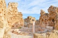 Well preserved ruins of ancient city Salamis taken on a sunny summer day. Salamis was antique Greek city-state