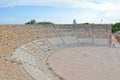 Well preserved ruins of ancient outdoor theatre in Cypriot Salamis, Turkish Northern Cyprus