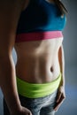 Well shaped abs Royalty Free Stock Photo