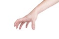 Well shaped male hand reaching for something