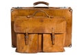 Well-Traveled Vintage Suitcase and Briefcase Royalty Free Stock Photo