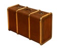 Well-Traveled Vintage Suitcase XXXL Royalty Free Stock Photo