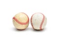 Well used baseball isolated Royalty Free Stock Photo