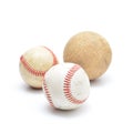 Well used baseball isolated Royalty Free Stock Photo