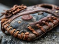 A well-used catcher's mitt ready for baseball season Royalty Free Stock Photo