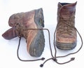 Well worn boots. Royalty Free Stock Photo