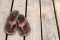 Well worn sandals Royalty Free Stock Photo