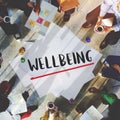 Wellbeing Positivity Mindset Thinking Wellness Concept Royalty Free Stock Photo