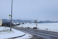 road between Welling and Trimbs in winter Royalty Free Stock Photo