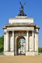 Wellington Arch, Green Park in central London Royalty Free Stock Photo