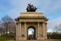 Wellington arch in Hyde park Royalty Free Stock Photo