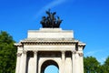 Wellington arch in hyde park corner Royalty Free Stock Photo