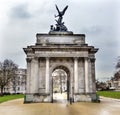 Wellington Arch Hyde Park London England Royalty Free Stock Photo