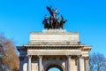 Wellington Arch in London, UK Royalty Free Stock Photo