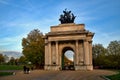 Wellington Arch monument in London, UK Royalty Free Stock Photo