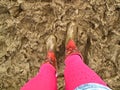 Muddy wellies boots summer music festival fashion