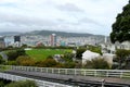 Wellington cable car rail view Royalty Free Stock Photo