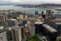 Wellington City, New Zealand. Aerial View. Royalty Free Stock Photo