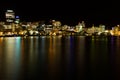 Wellington City at Night Royalty Free Stock Photo