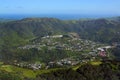 Wellington Crofton Downs , Wadestown with Makara Wind Farm in Ba Royalty Free Stock Photo